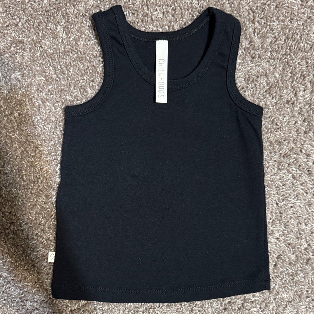 Childhoods Clothing Rib Knit Tank -  Black - 3T - Never Worn